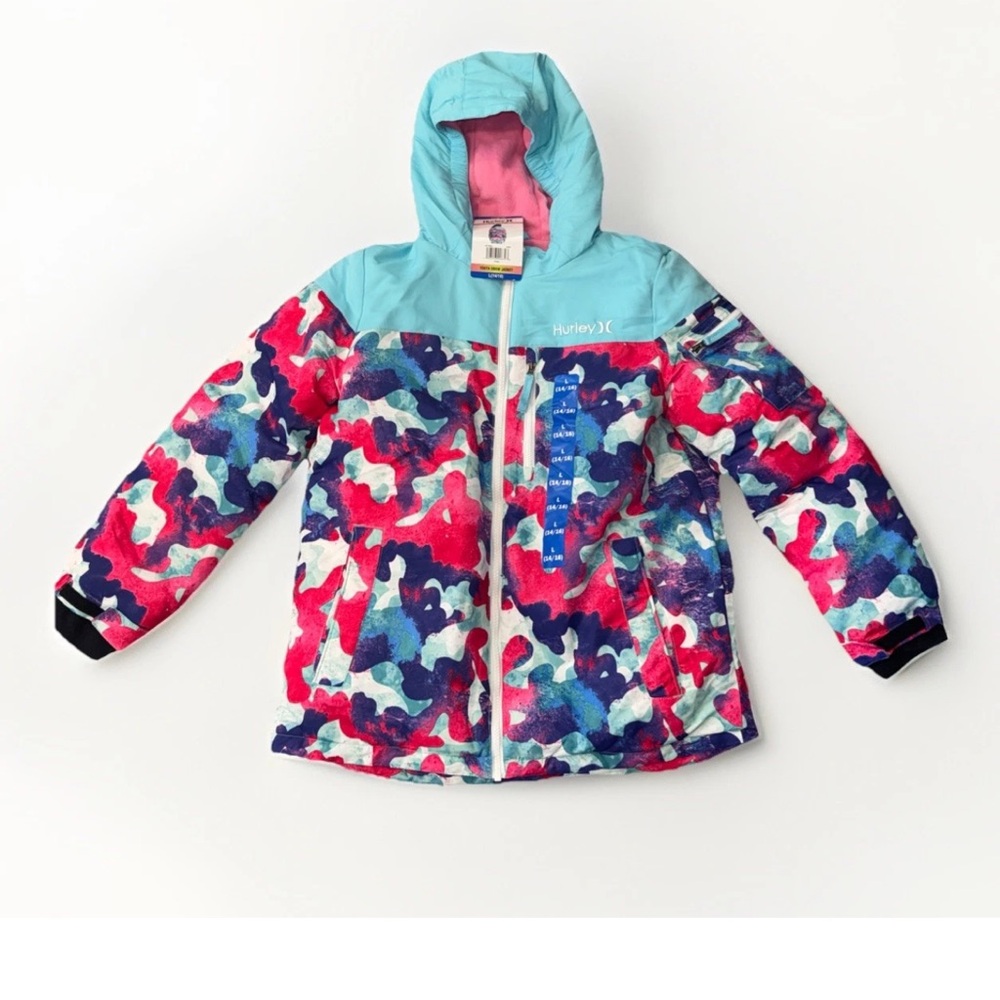 Hurley Multicolor Camouflage Hooded Jacket